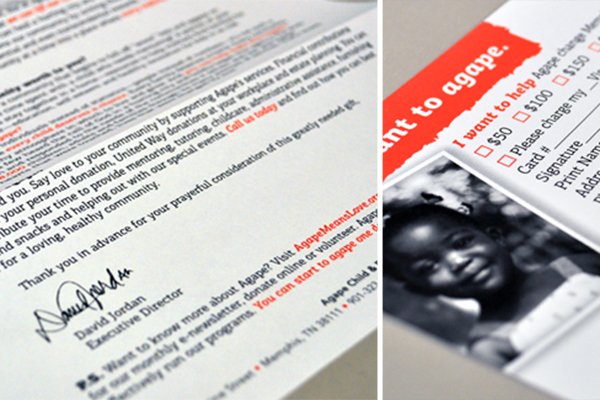 Agape Direct Mail Letter