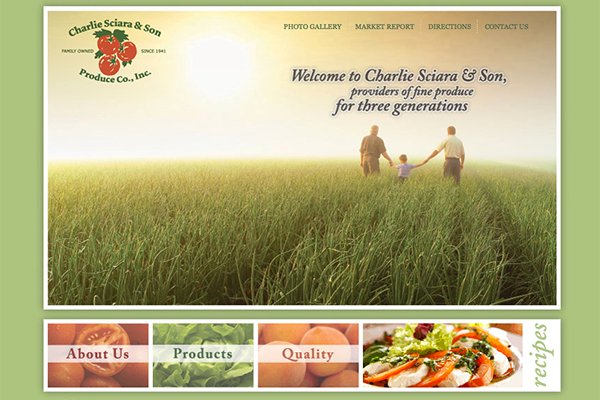Sciara Produce website