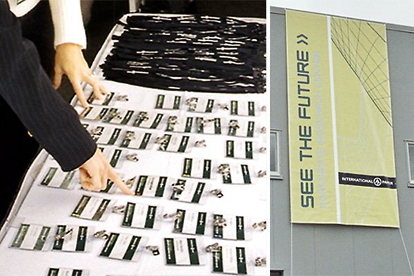 From a large building wrap banner to individual name tags, the campaign theme was apparent throughout the grand opening event.