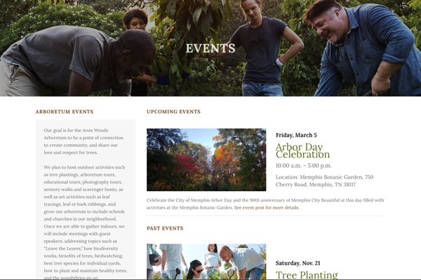 Events sponsored by the arboretum have included a neighborhood tree planting and Arbor Day celebration