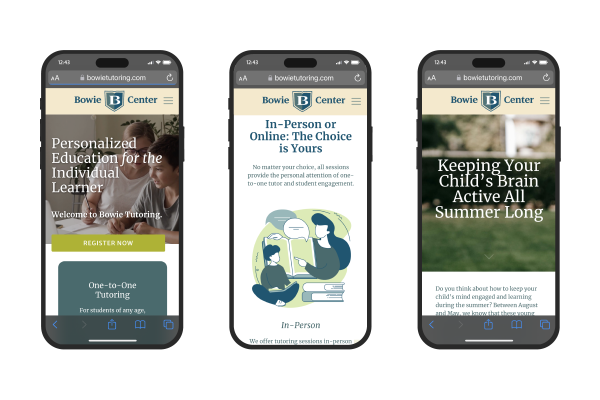 All web pages and features were tested across browsers and device type to ensure usability for all site visitors.