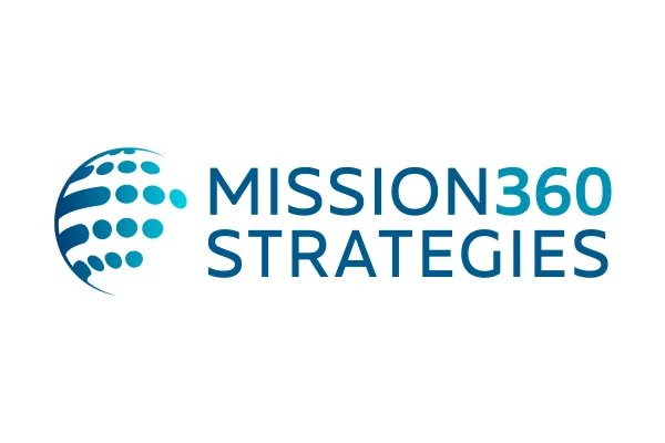 Working with the client's existing globe symbol, I reworked the color scheme to create a gradated blend of blues and paired it with a future-forward sans serif font signifying Mission360's forward-thinking, full-circle strategic services.
