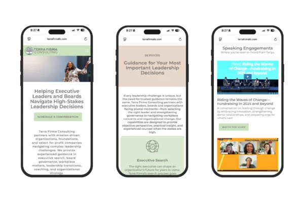 Designed to deliver a seamless, responsive experience across smartphones and tablets, ensuring visitors can easily explore services and connect with the firm from any device.